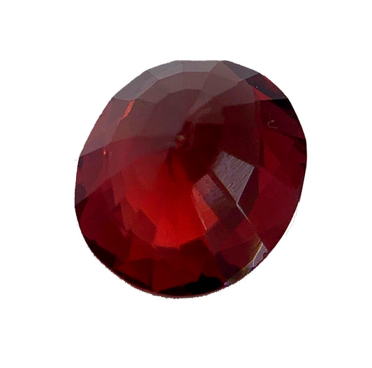 1.30ct Natural Almandine Garnet – Deep Red Oval Step Cut Gemstone from Sri Lanka