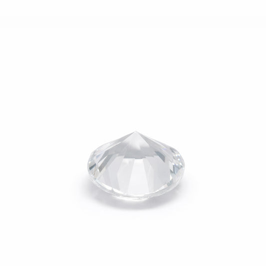 1.45 Carat Natural White Topaz – Colorless Round Brilliant Cut Loose Gemstone from Sri Lanka