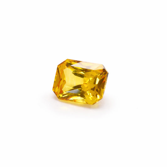 Natural Yellow Sapphire – Premium Radiant-Cut Golden Yellow Gemstone (1.04 ct)