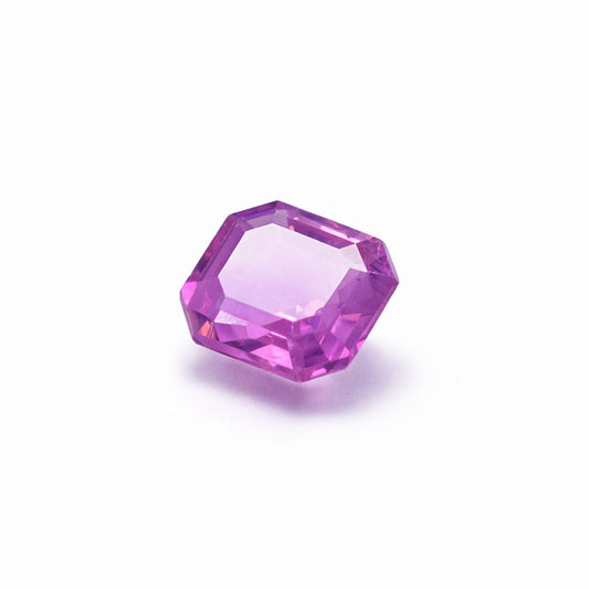 1.05 ct Natural Hot Pink Sapphire – Certified  | Rectangular Step Cut | Untreated Gemstone