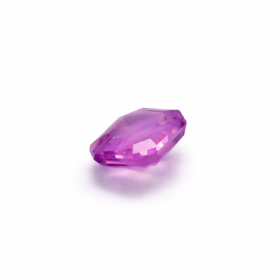 1.05 ct Natural Hot Pink Sapphire – Certified  | Rectangular Step Cut | Untreated Gemstone