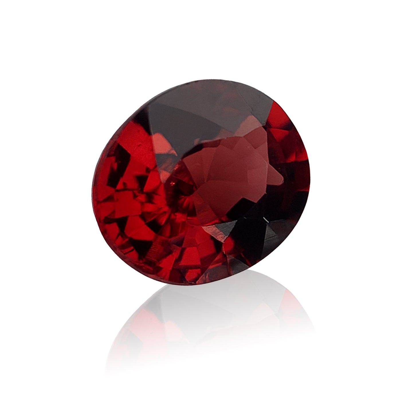1.30ct Natural Almandine Garnet – Deep Red Oval Step Cut Gemstone from Sri Lanka