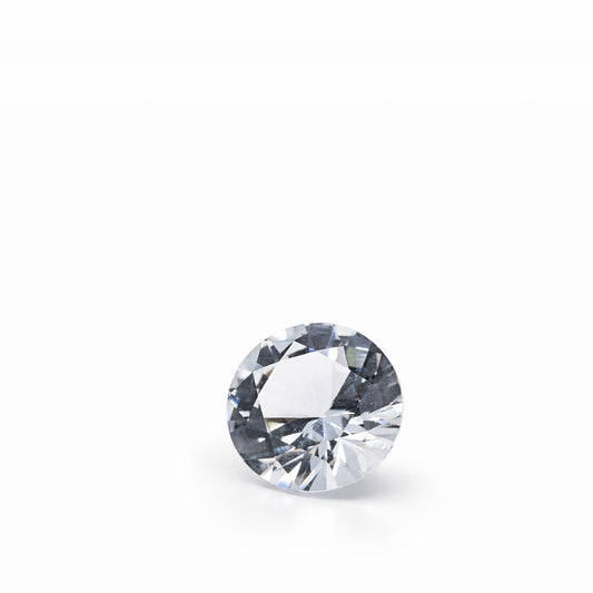 1.45 Carat Natural White Topaz – Colorless Round Brilliant Cut Loose Gemstone from Sri Lanka