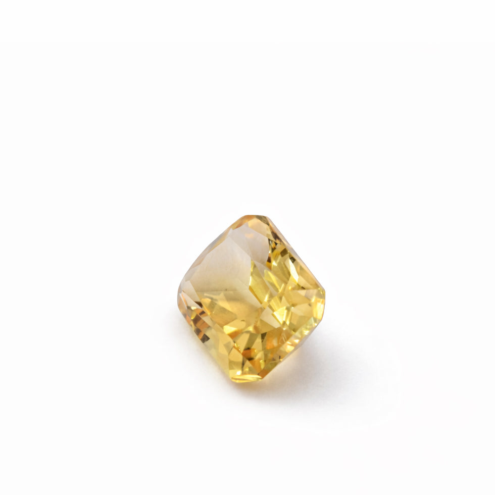 1.50ct Natural Ceylon Golden Citrine – VS Clarity – Rectangle Mixed Cut – Untreated – Ethically Sourced