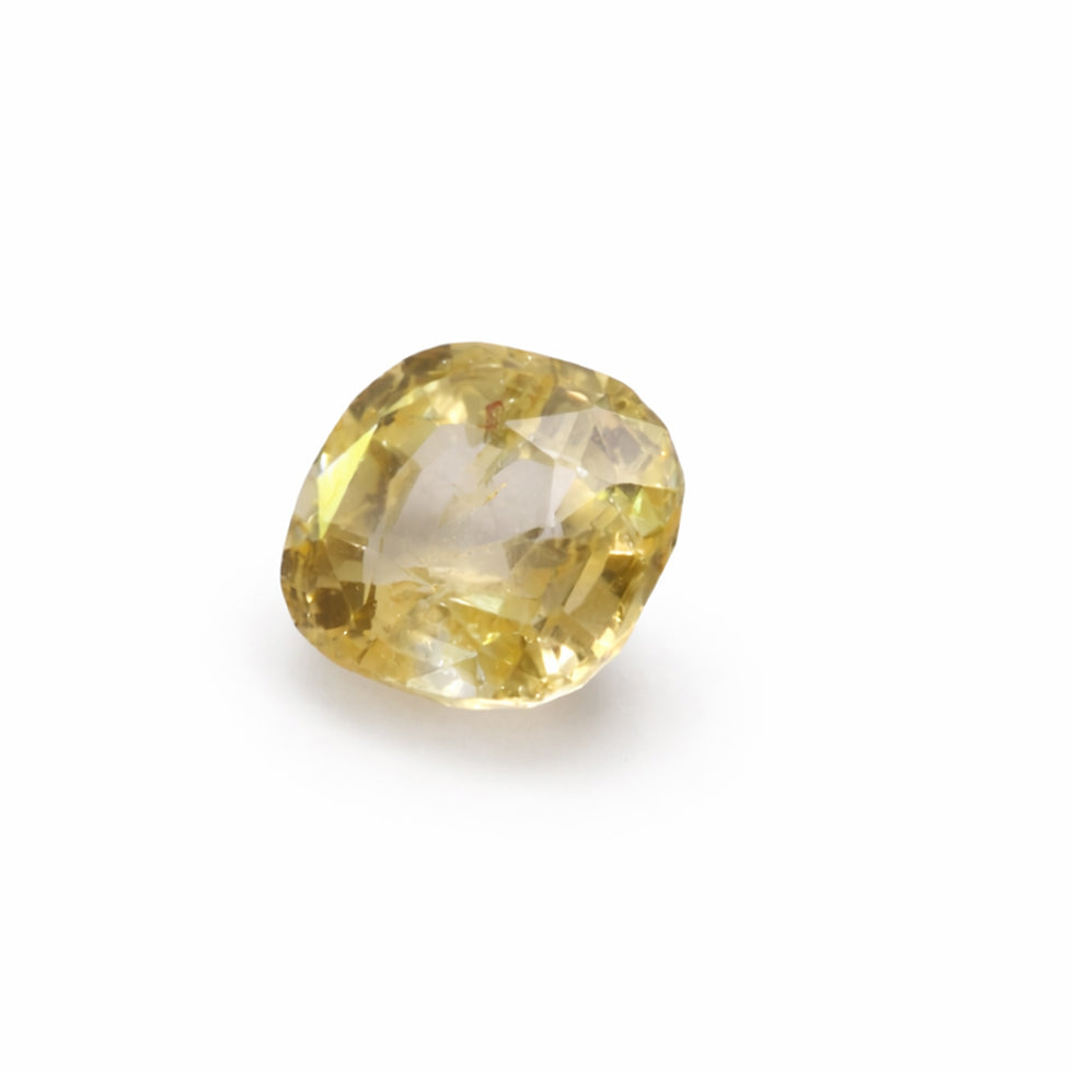 Natural Yellow Sapphire – Premium Unheated Cushion Mixed-Cut Gemstone (1.50 ct)