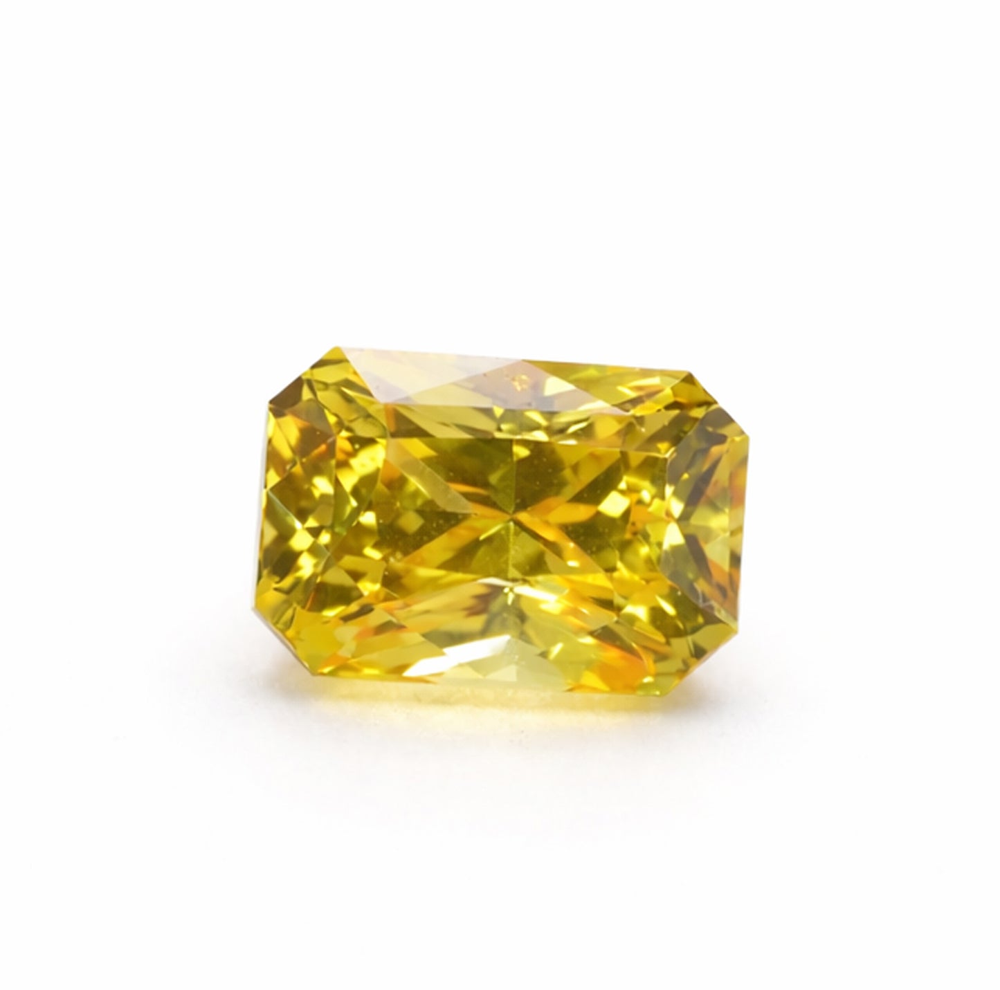 Natural Yellow Sapphire – 1.57 Carat | Certified | Rectangular Truncated Cut