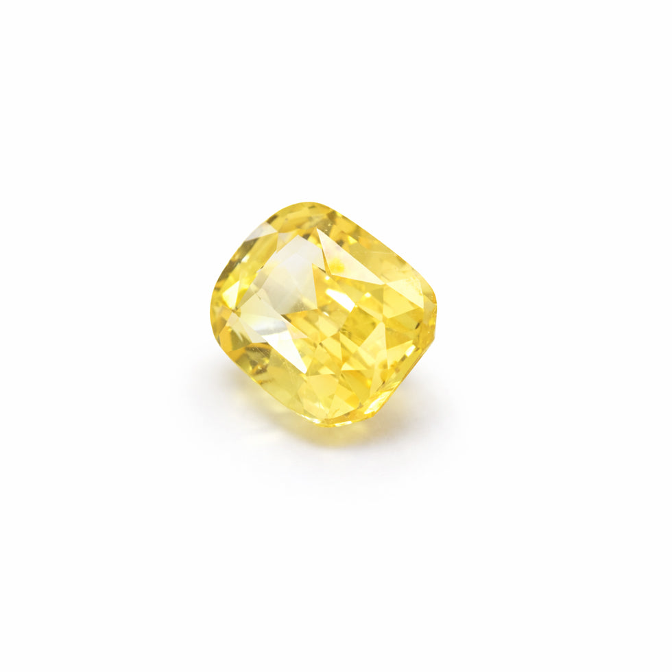 Natural Yellow Sapphire – Certified| 1.58ct Carat Step Cushion Cut