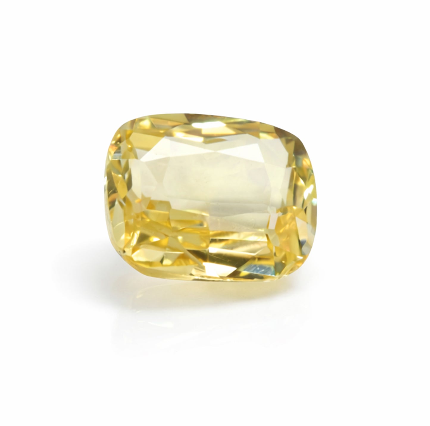 Unheated Ceylon Yellow Sapphire – 1.59 Carat Natural Corundum | Rectangular Cushion Cut | Certified