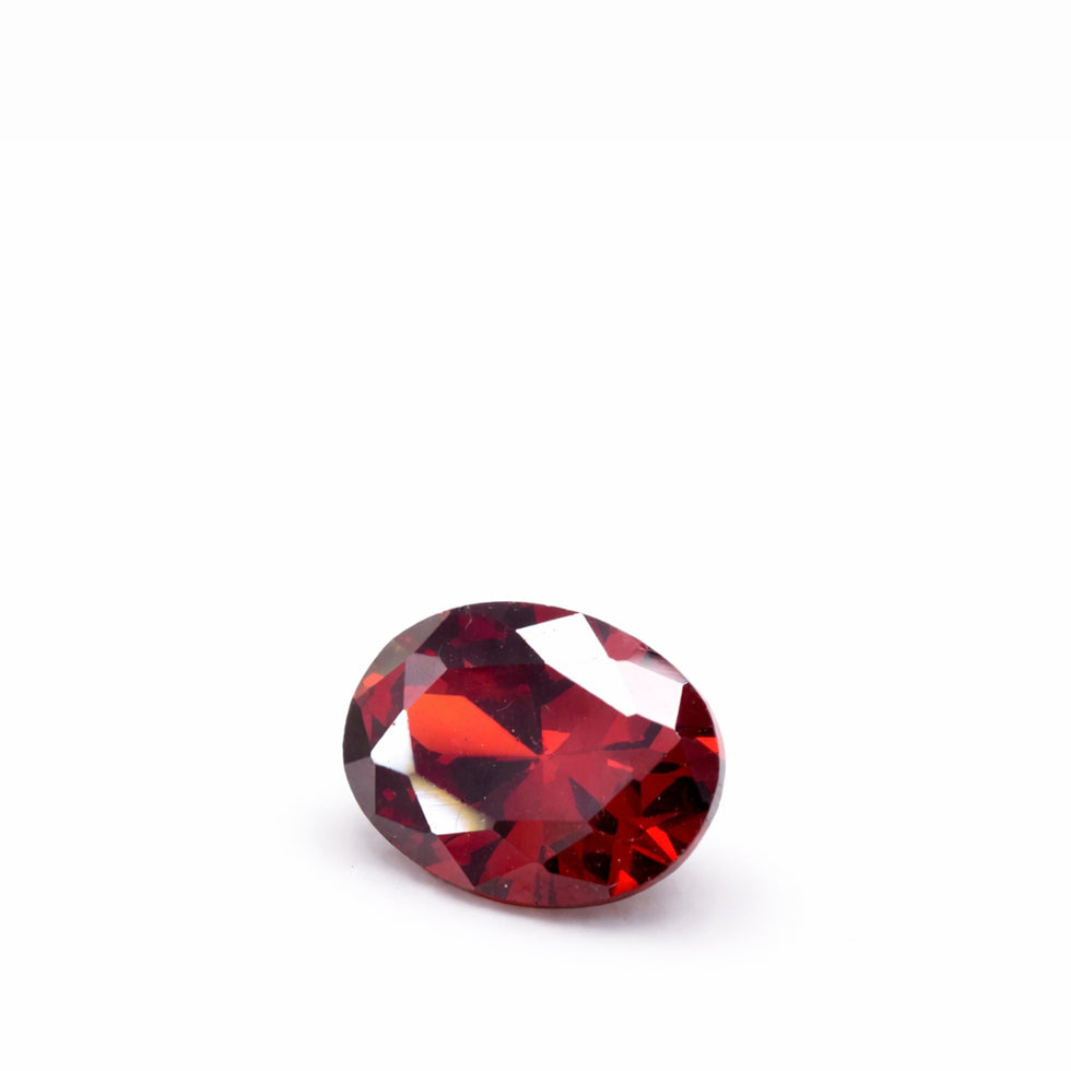 1.70ct Natural Almandine Garnet – Dark Red Oval Step-Cut from Sri Lanka