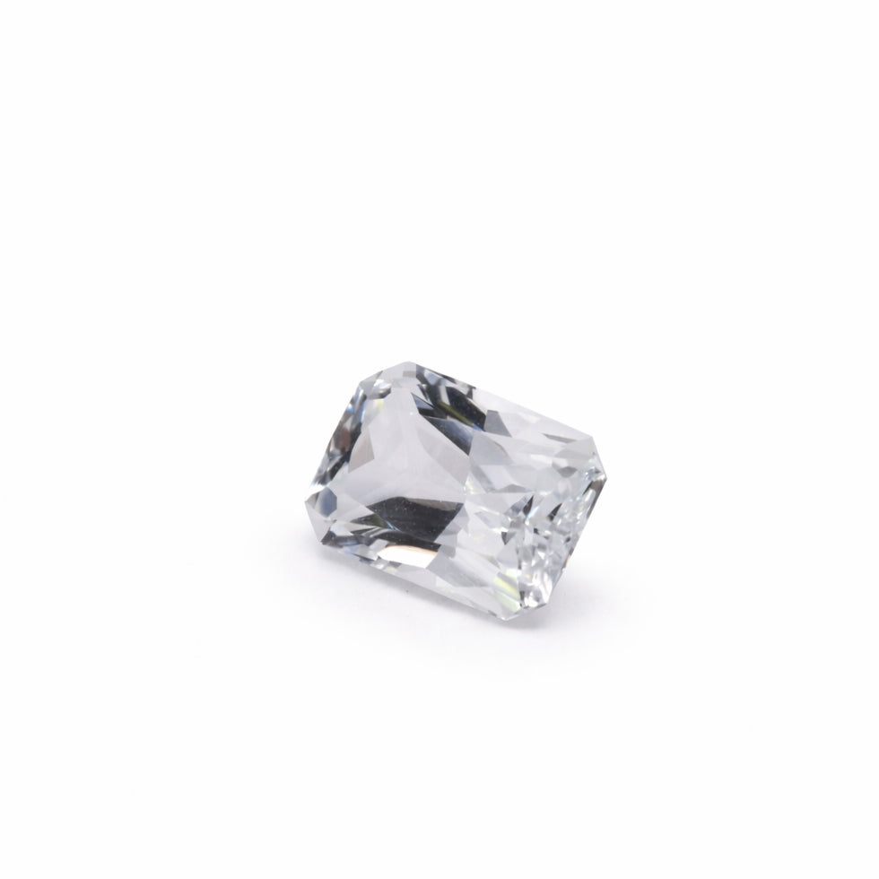 1.85ct Natural Ceylon White Topaz – VVS Clarity – Rectangle Mixed Cut – Untreated – Ethically Sourced