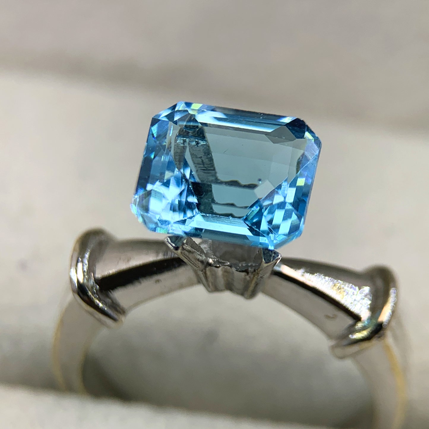 Natural Swiss Blue Topaz – Premium Cushion Mixed-Cut Gemstone (3.00 ct)