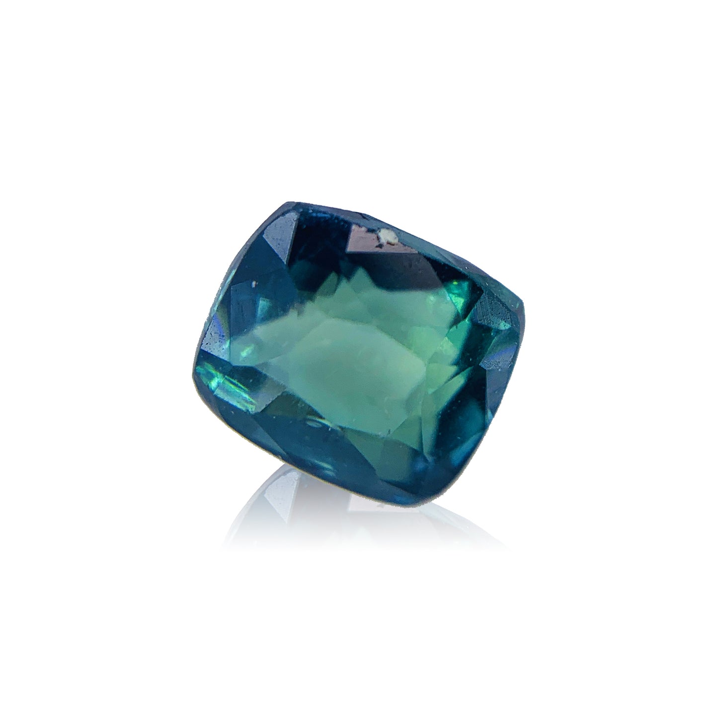 Teal Sapphire – 1.04 Carat Natural Corundum | Cushion Brilliant Cut | Heated Gem | Certified